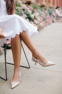 Giày cao gót slingback màu pastel 